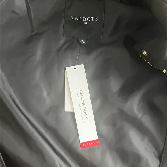 Talbots Black Vest with Gold Accents - Picture 3 of 12